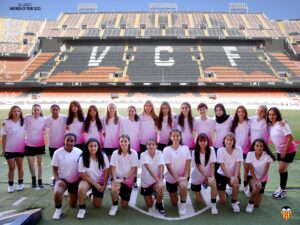 Alliance girls on a football camp in Valencia